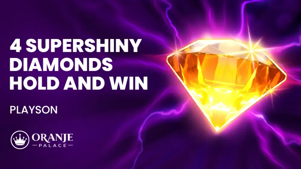 4 Supershiny Diamonds: Hold and Win slot review | Playson | Oranje Palace
