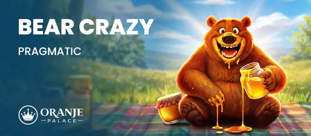 Smiling cartoon bear covered in honey holding a jar, with 'BEAR CRAZY' and 'PRAGMATIC' text.